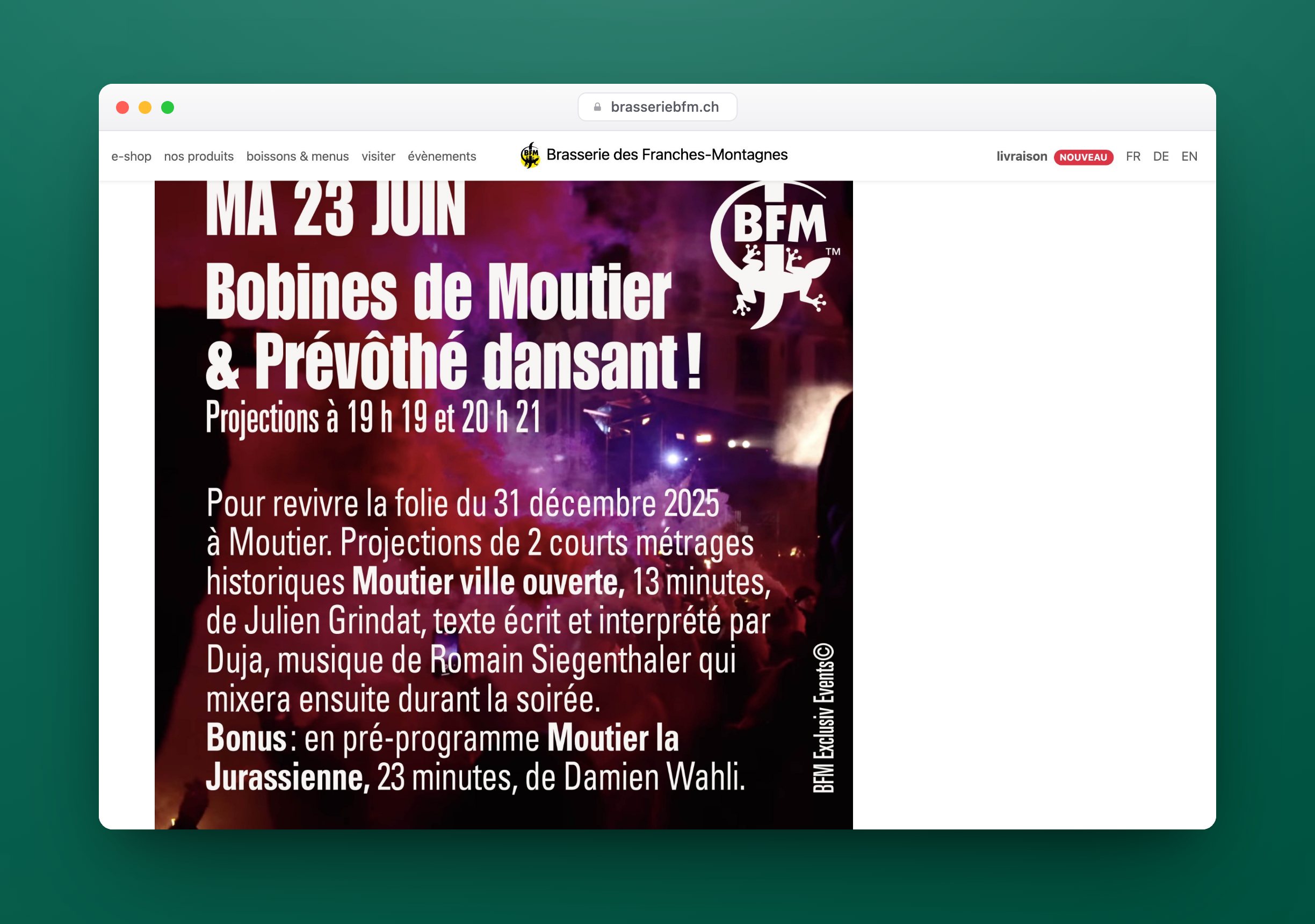 BFM, Website