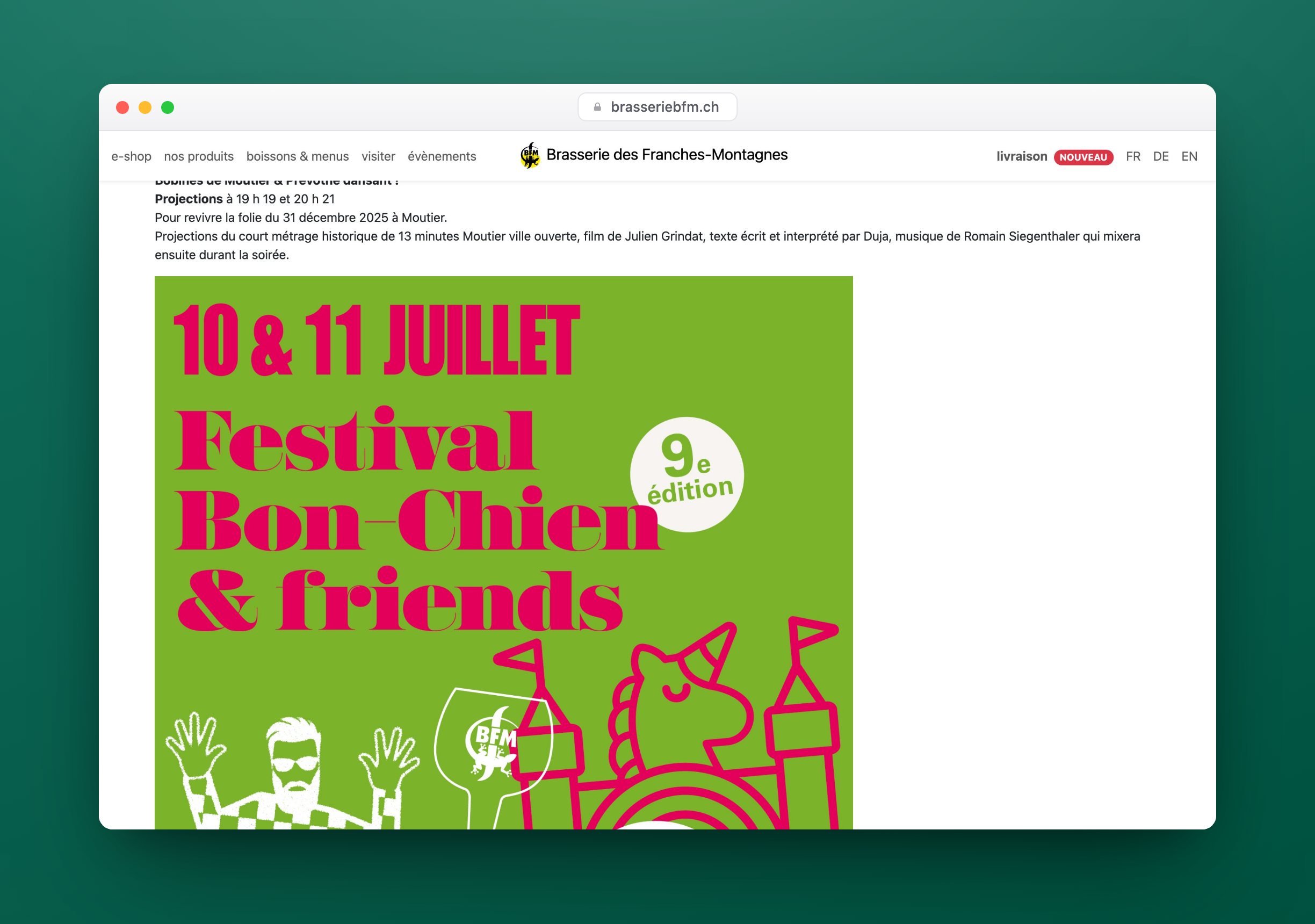 BFM, Website