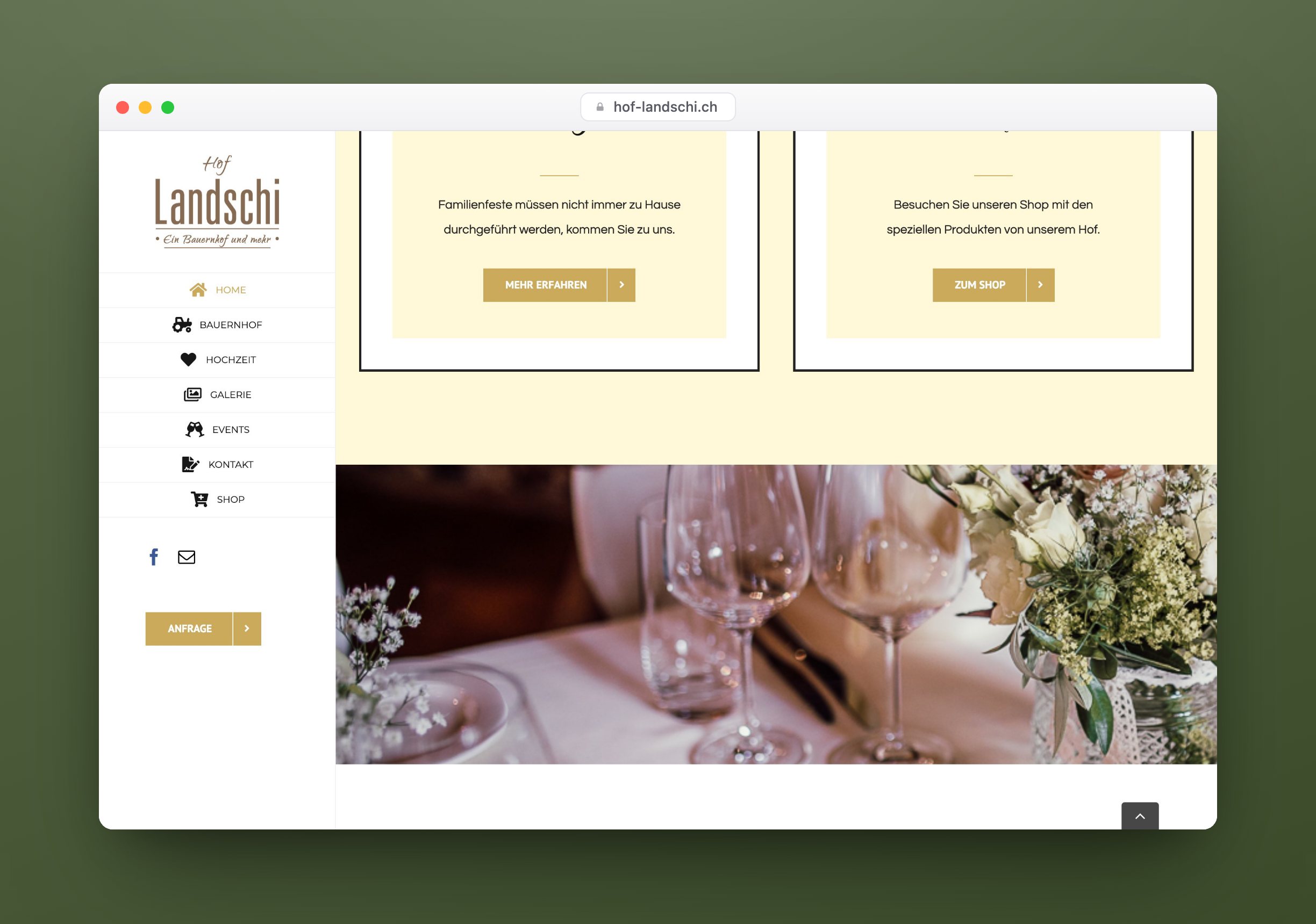 Hof Landschi, Website