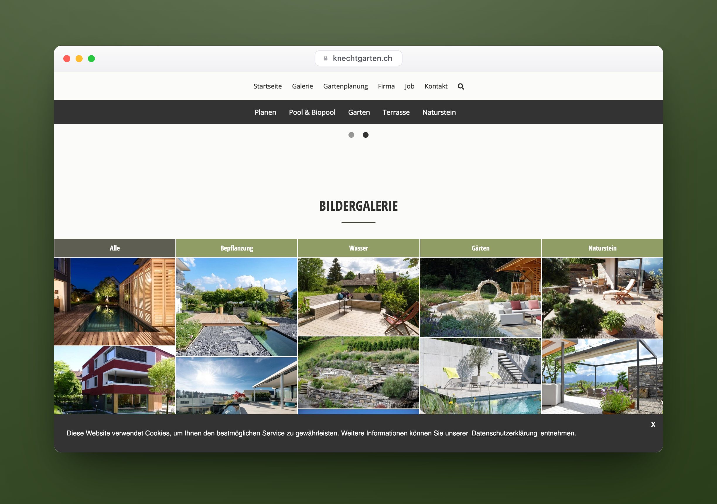 Knechtgarten, Website