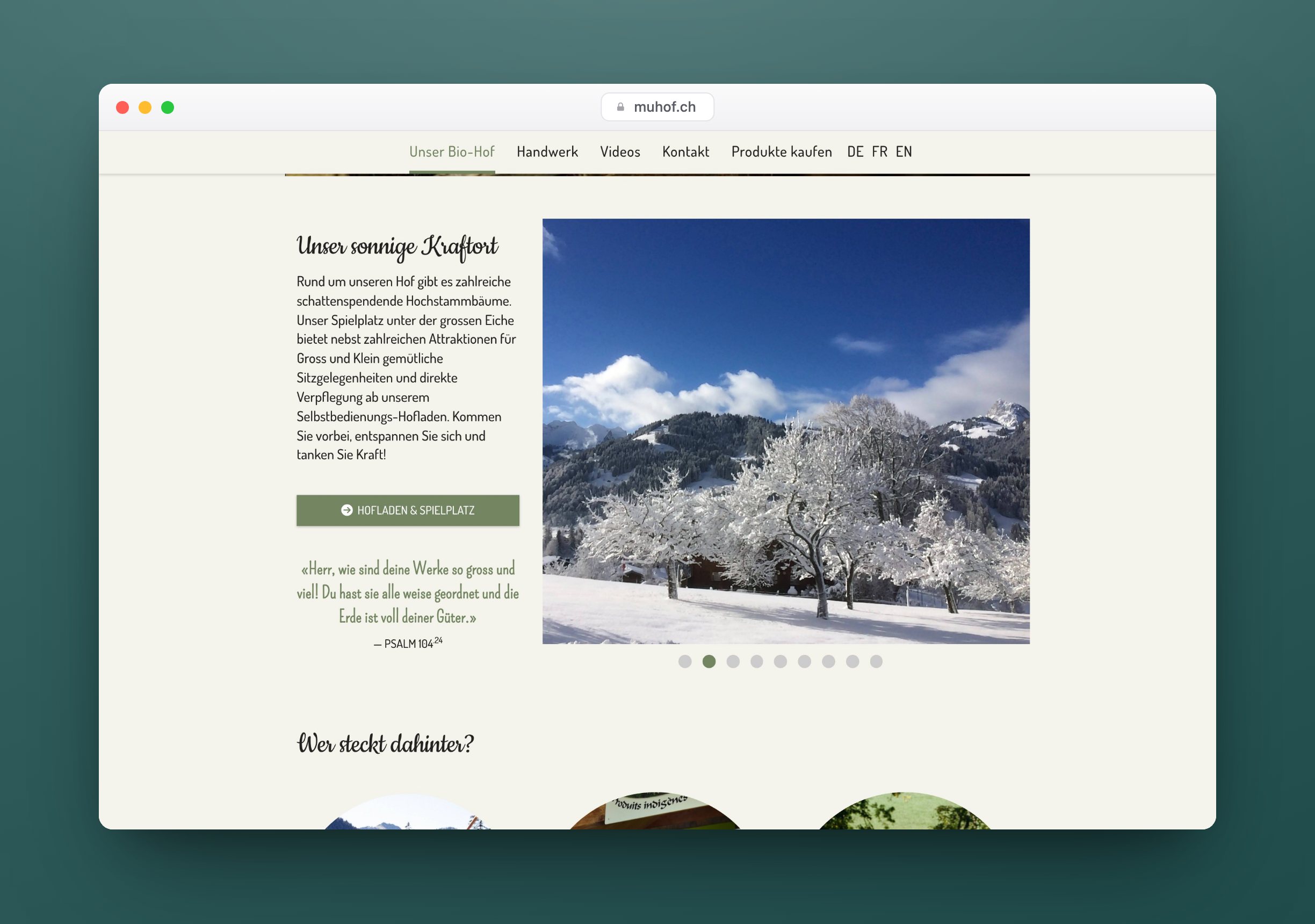 Muhof, Website